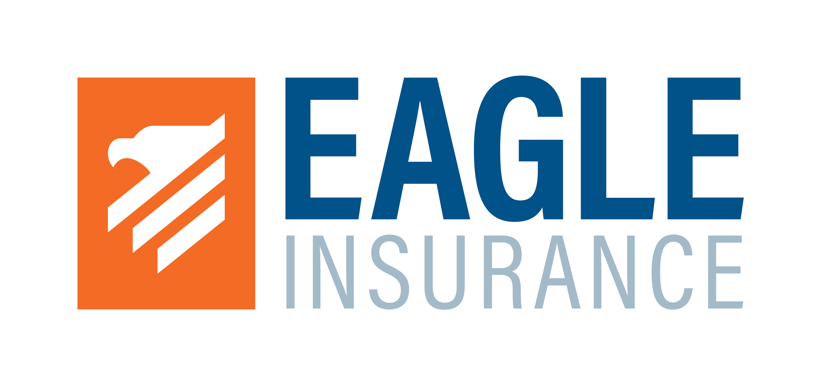 Eagle Stacked Logo - Blue
